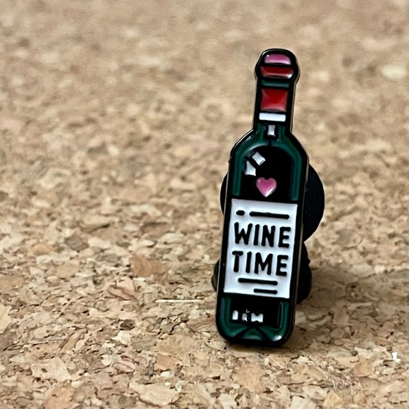 Wine Time Enamel Pin - Picture 4 of 6